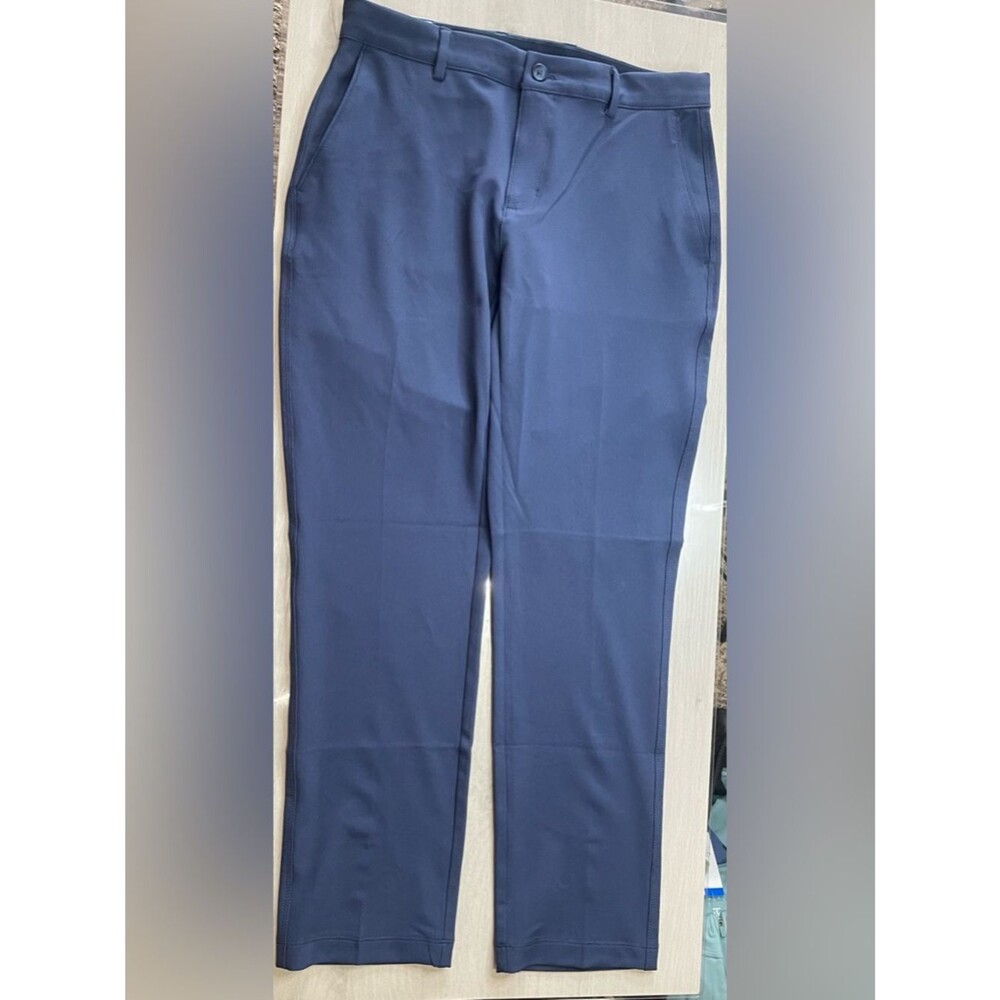 Greg Norman Textured Stretch Pants New Navy Blue 30x30